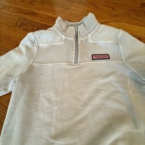 Vineyard Vines Youth Gray Quarter-Zip Pullover